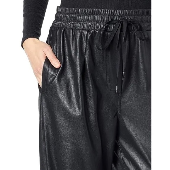 n:PHILANTHROPY | Lunas Joggers Black Vegan Leather NEW XS L $248 retail - Picture 3 of 5
